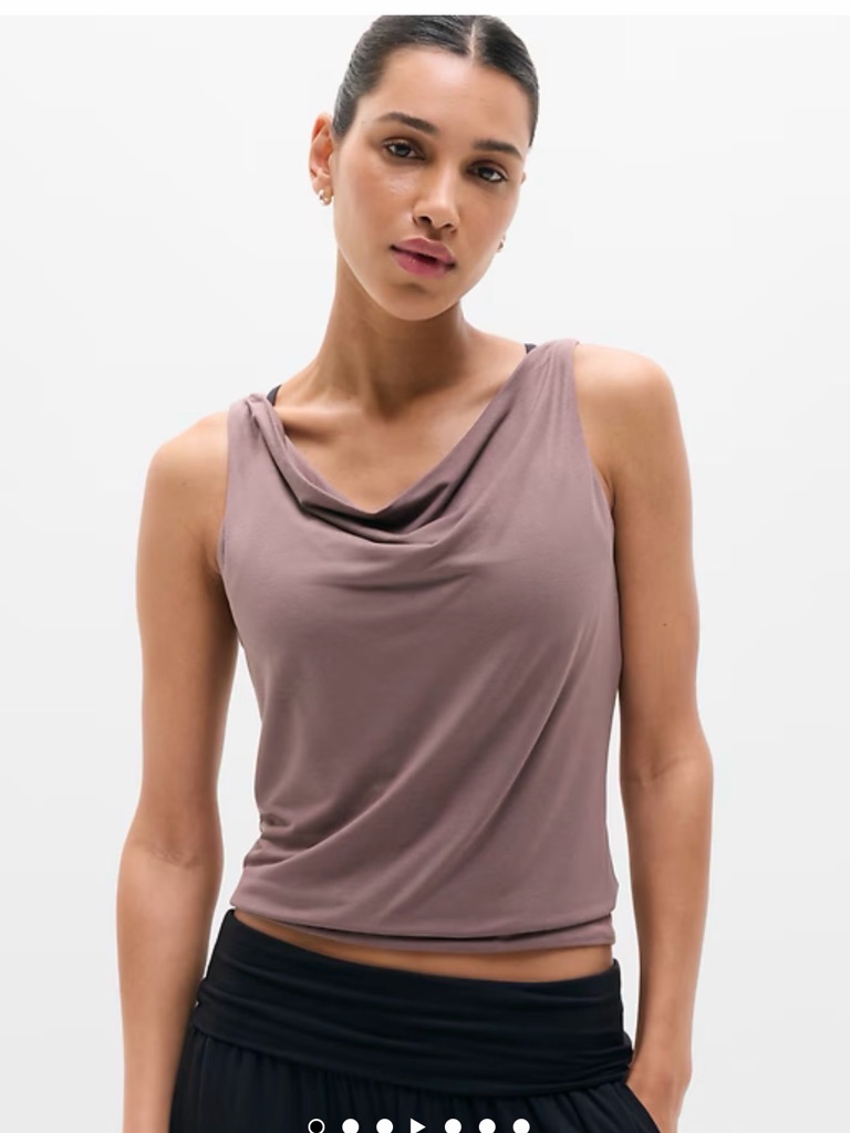Dream Drape Tank Crafted With Cloud-Like Tencel Modal For Post-Studio Ease.